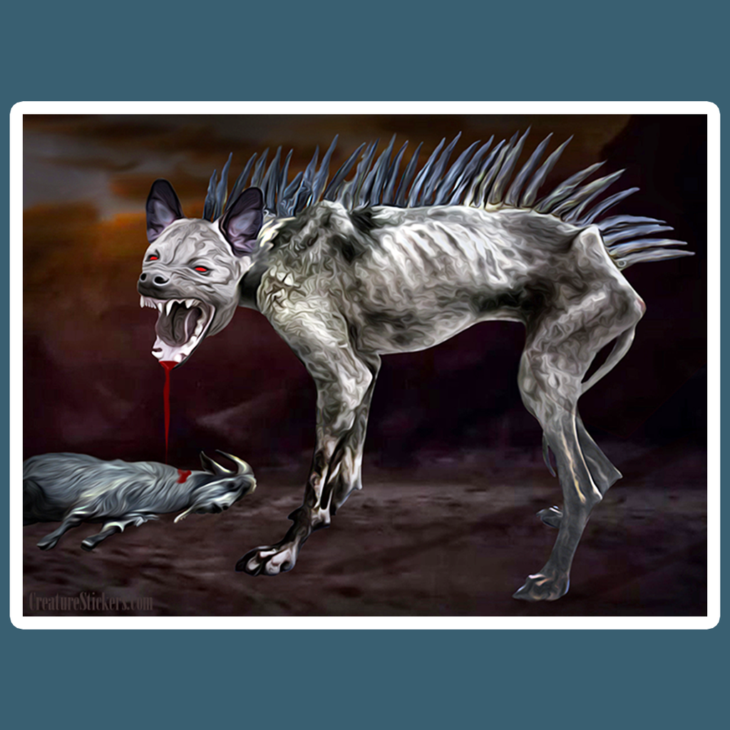 Chupacabra Creeptid Rectangular Sticker