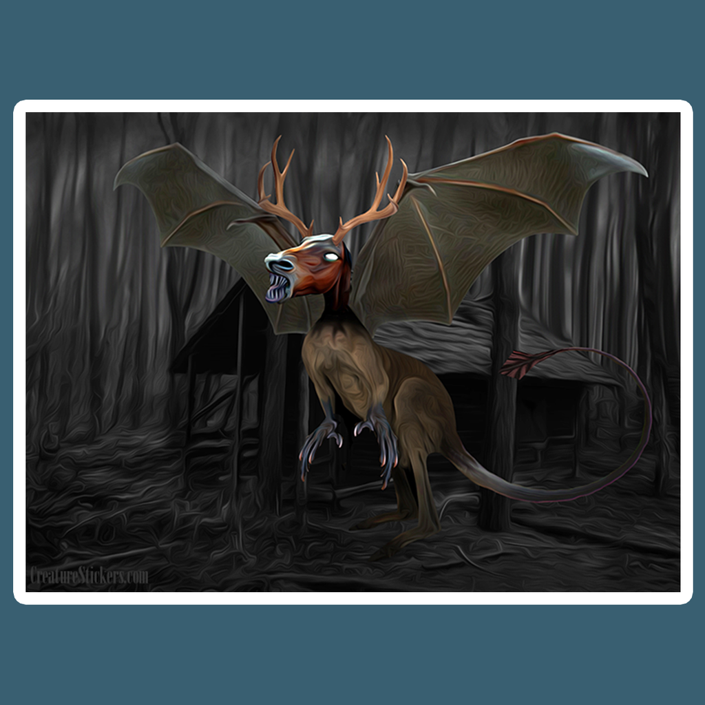 Jersey Devil Creeptid Rectangular Sticker