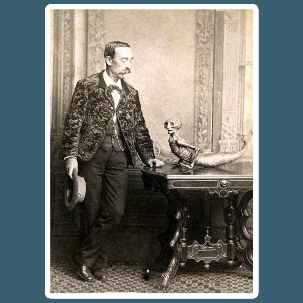 Feejee Mermaid Vintage Photo Sticker