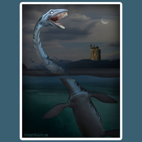 Loch Ness Monster Creeptid Rectangular Sticker