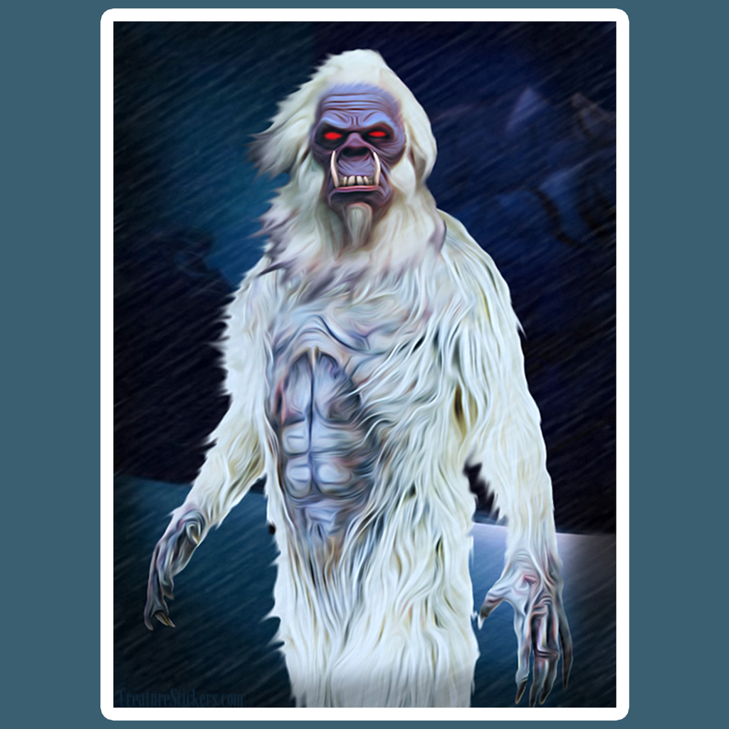 Yeti Creeptid Rectangular Sticker