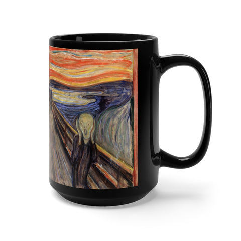 Munch Scream Black Mug 15oz