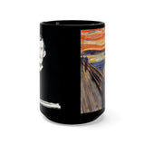 Munch Scream Black Mug 15oz