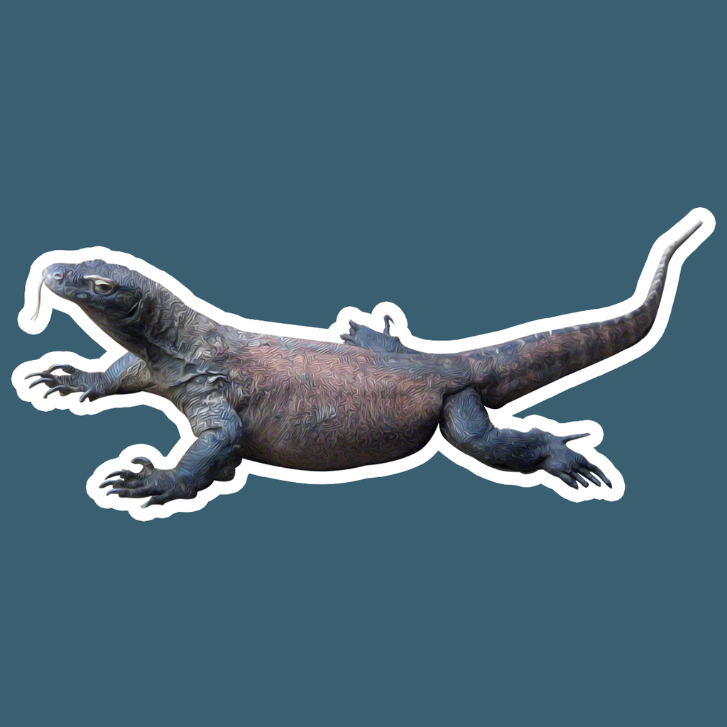 Komodo Dragon Die Cut Sticker