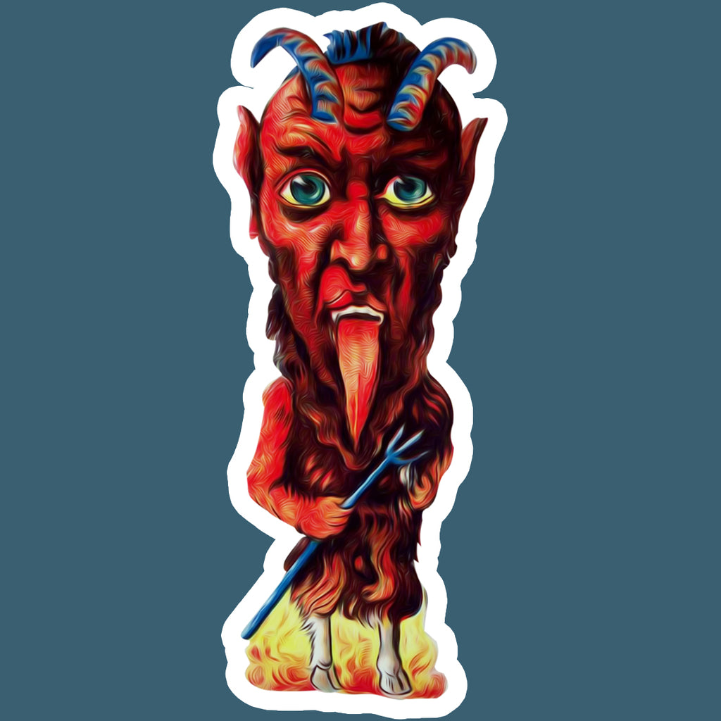 Krampus Die Cut Sticker