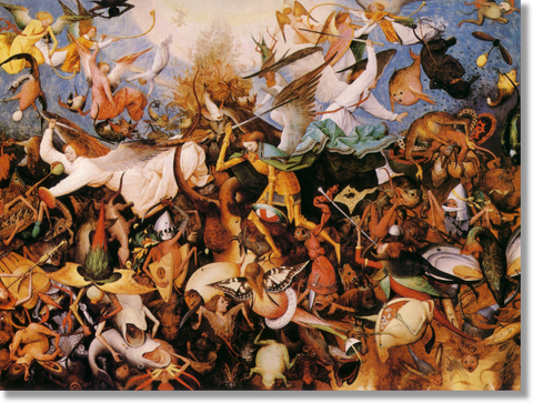 Bruegel's The Fall of the Rebel Angels Canvas Print