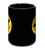 Bat Moon Black Mug