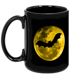 Bat Moon Black Mug