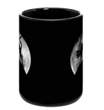 Black Cat Moon Black Mug