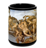 Michelangelo's Last Judgment Black Mug