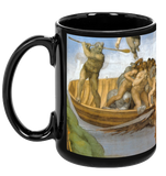 Michelangelo's Last Judgment Black Mug