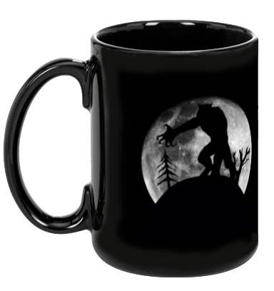 Crawling Werewolf Black Mug