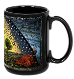 Flammarion Wood Engraving Black Mug