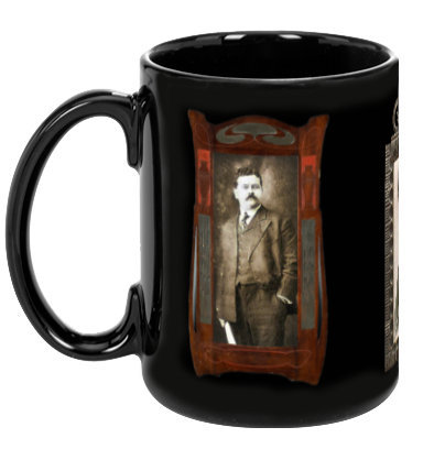 Charles Fort Black Mug