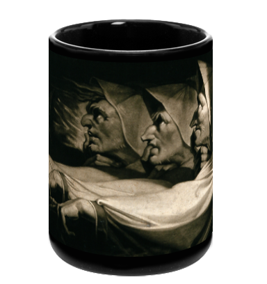Fuseli's The Three Witches Black Mug