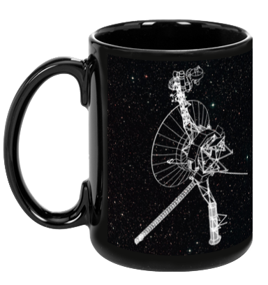 Voyager 1 Black Mug