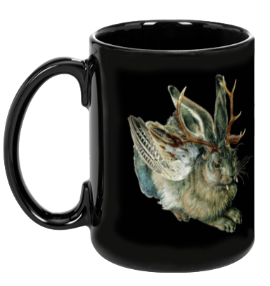 Wolpertinger Black Mug